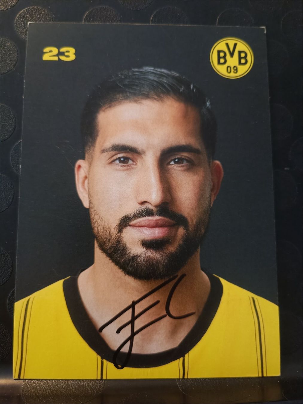 Autografi: Emre Can - BVB - Handsignierte  autogrammkarte – Usato da Menziken venduto da Artographs