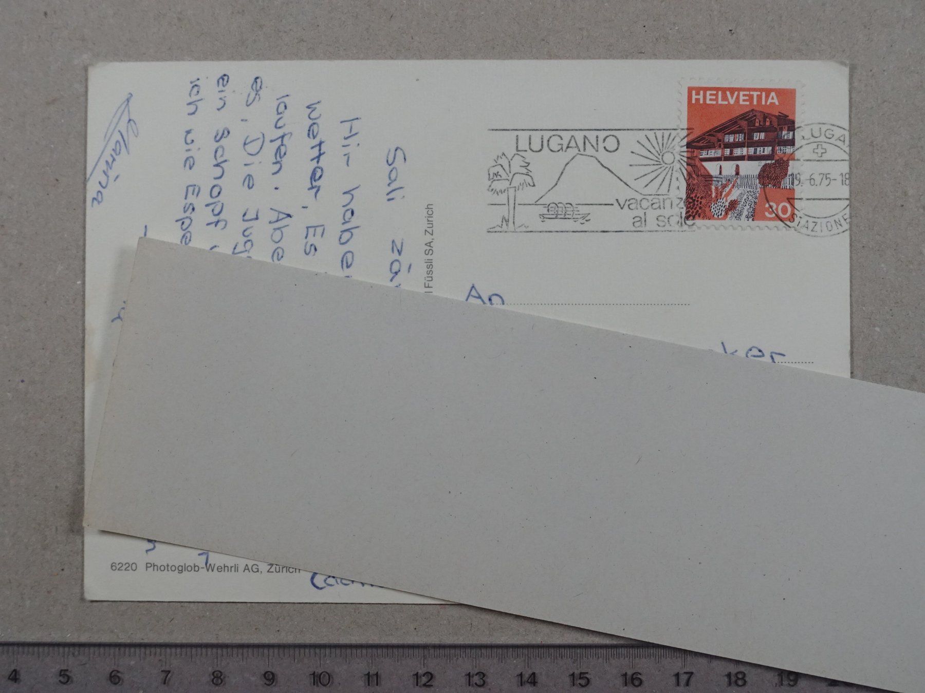 Cartes postales: Lugano, 1975 – D'occasion à Lenzburg par fh1 1