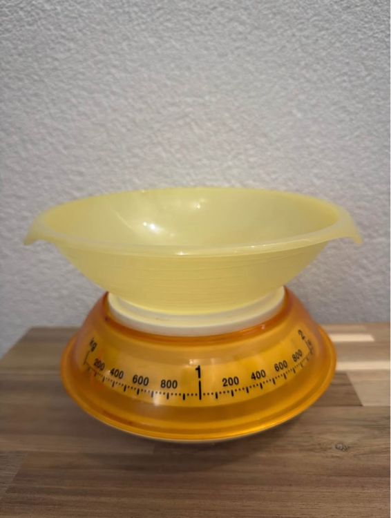 Balance de cuisine vintage Tupperware : déco rétro vert néon - France