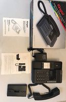 Vintage Festnetz-Telefon mit Zubehör