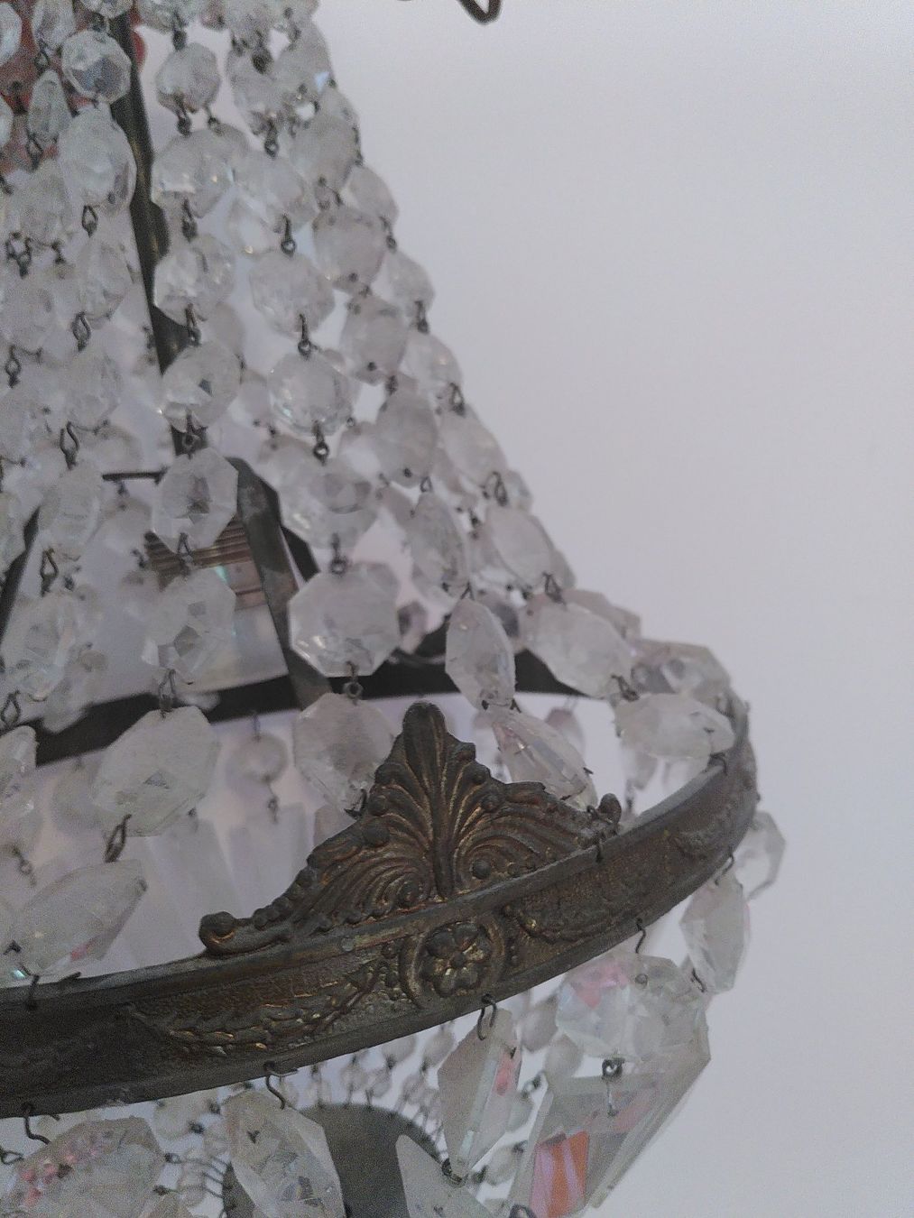 Lampes: Kristall Kronleuchter Antik – D'occasion à St. Gallen par fabian_schmid_88 2