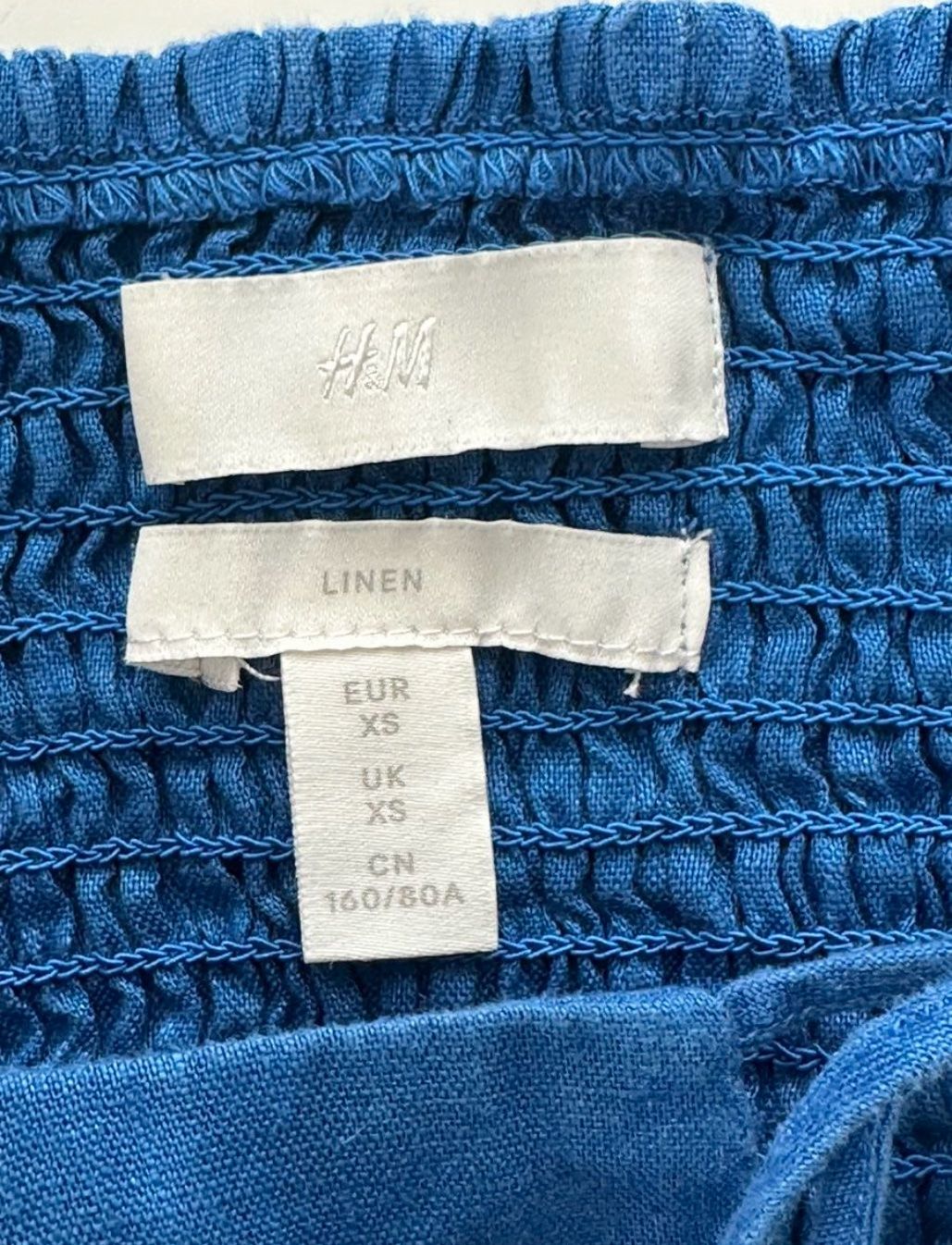H&M Tops: H&M Top blau Leinen Grösse XS – Gebraucht aus Bern von Talkyo 1