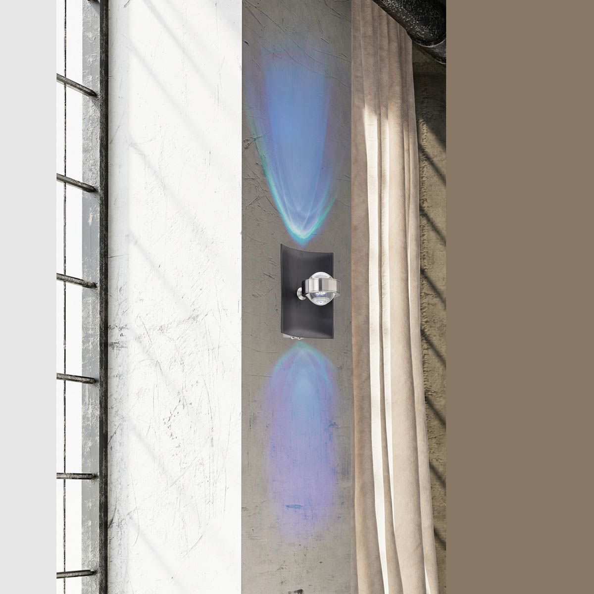 Lampen: LED Wandleuchte, Schwarz, 21 cm x 16 cm – Neu (gemäss Beschreibung) aus Kreuzlingen von Smart-Light 1