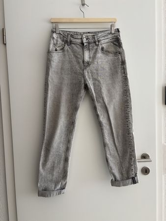 Replay Jeans Marty Slim Boy Fit grau Grösse 28