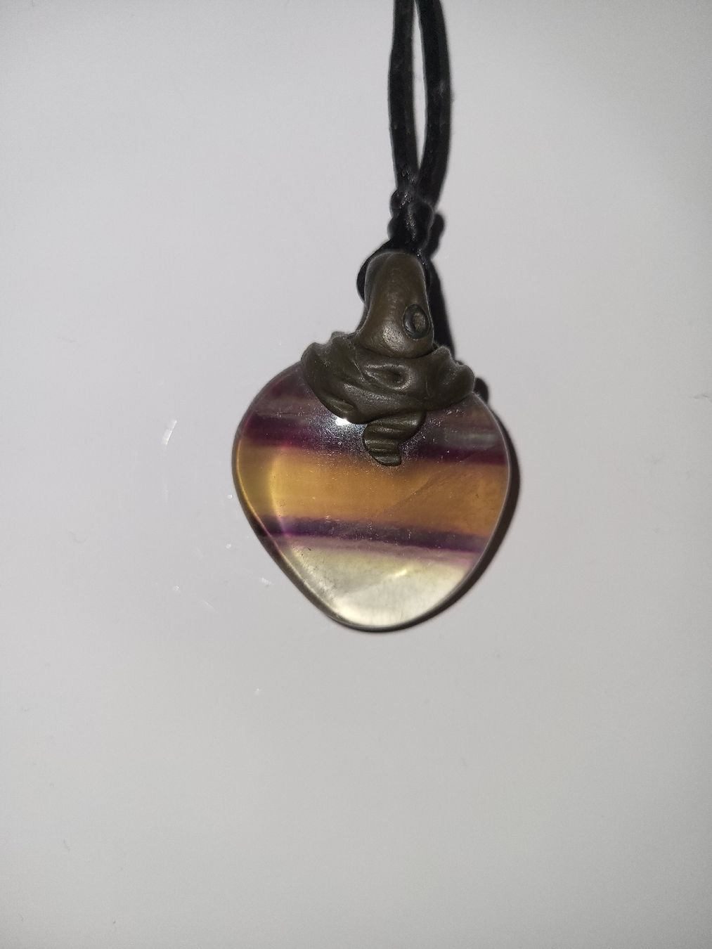 Ciondoli: pendentif fluorite avec pyrite – Usato da Palézieux venduto da Erba24 1