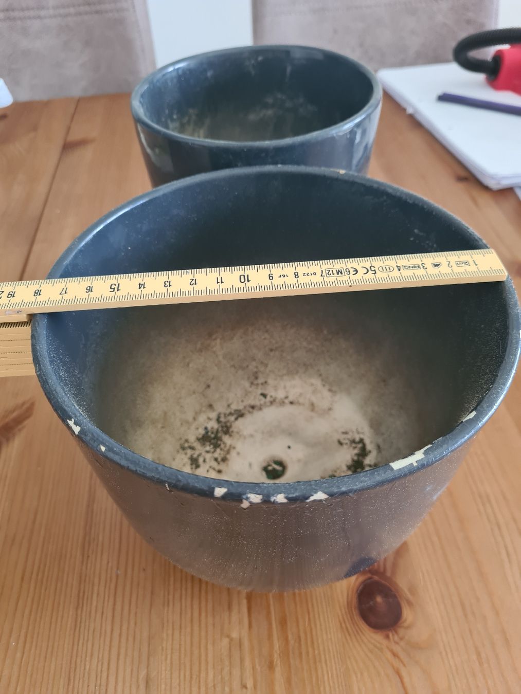 Vasi per fiori: 2 Anthrazitfarbene Übertöpfe – Usato da Horw venduto da Mirii91 6
