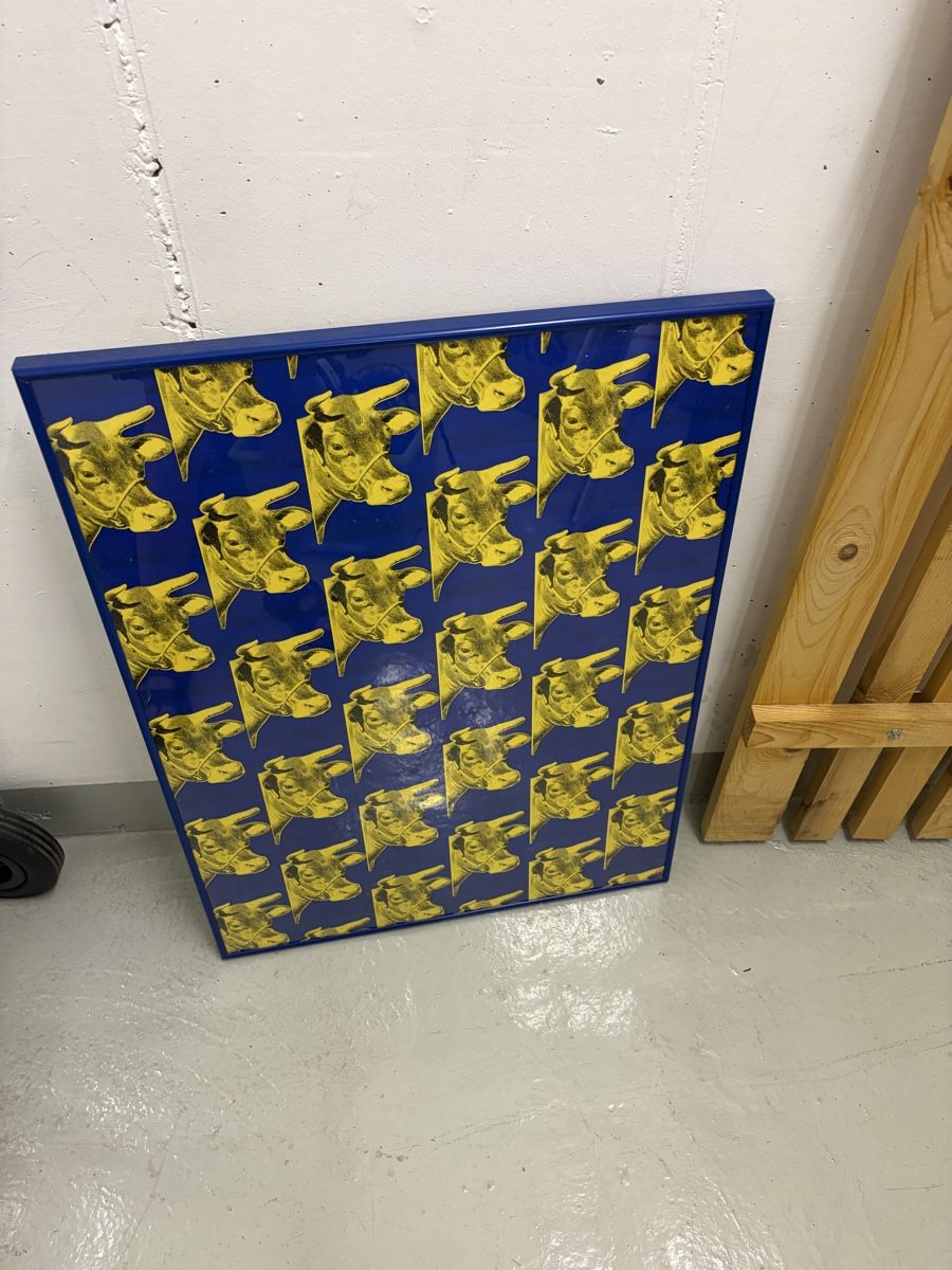 Foto & Immagini: Tableau vache bleu et jaune  – Usato da Pully venduto da ari_78pk