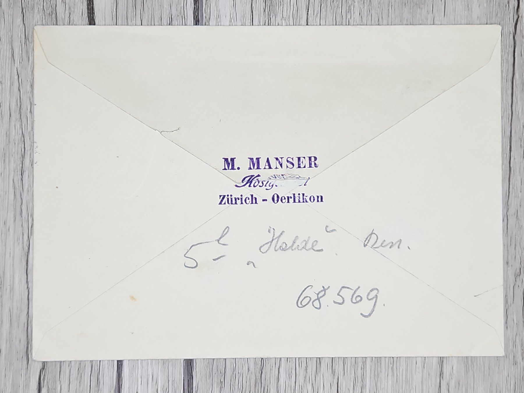 Alle Briefmarken: CL13 Enveloppe + Timbre Suisse 1935 – Gebraucht aus Cousset von Patrick_Collections 1