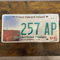 🇨🇦 Autoschild, Prince Edward Island 257 AP - Kanada
