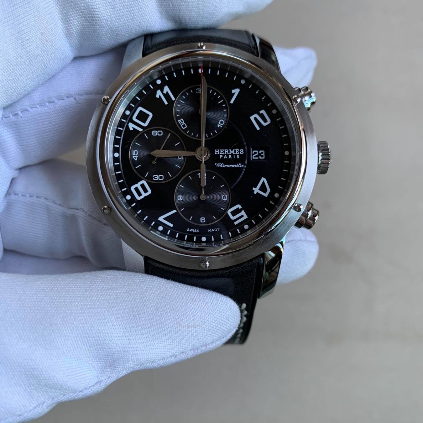 Hermès Orologi: Hermés CLIPPER Chrono – Nuovo e nell'imballaggio originale da Triesen venduto da hor_6kx9