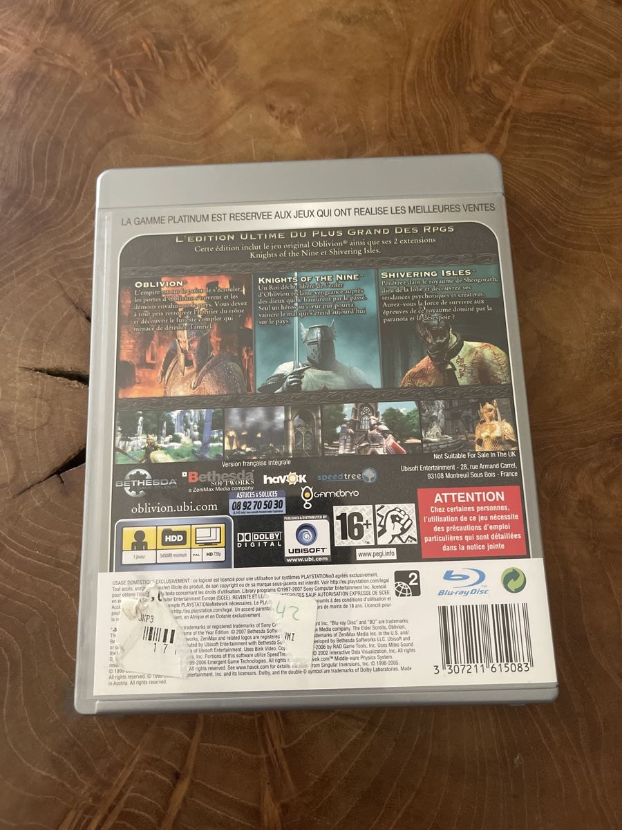 Giochi: The Elder Scrolls IV: Oblivion GOTY Edition PS3 - Rare! – Nuovo (secondo la descrizione) da Renens VD venduto da fra_2rxn 1