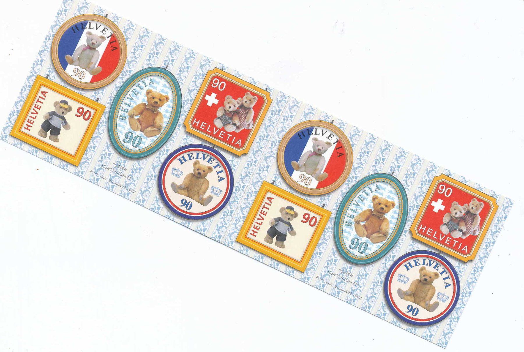 Tous les timbres: 2001 "100 Jahre Teddybär", Markenheftchen, ** postfrisch – Neuf (Voir description) à Winterthur par Zupogeru 1