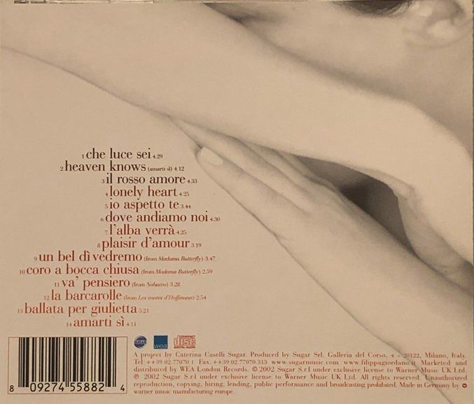 CD: Filippa Giordano – Il rosso amore – Usato da Grüningen venduto da azulverde 1