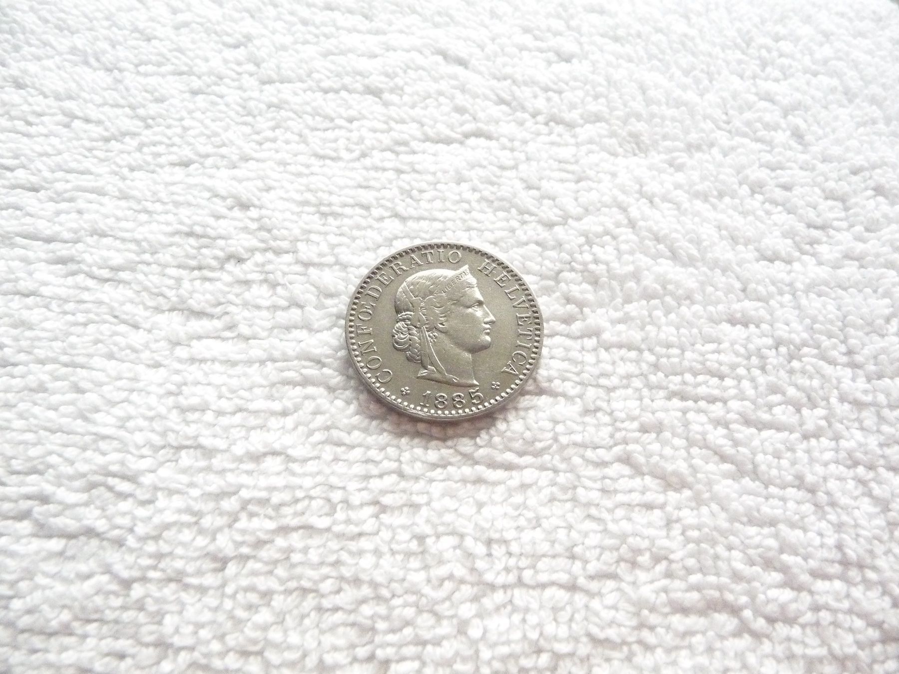 Tutti le monete: 20 centimes/rappen 1885 – Usato da Nyon venduto da Ilmi09