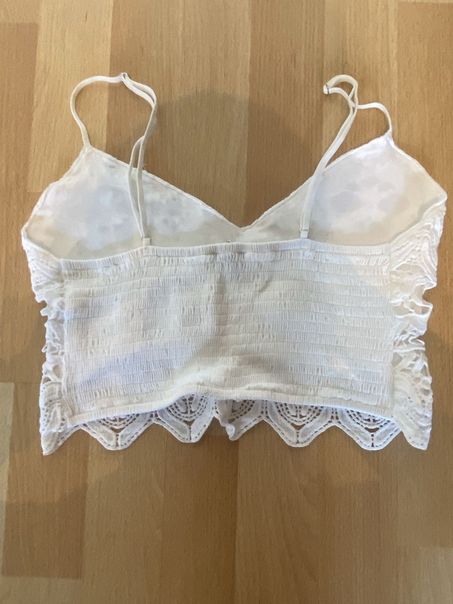 Top: Weisses Stick Crop Top – Nuovo (secondo la descrizione) da Basel venduto da celinefille 1