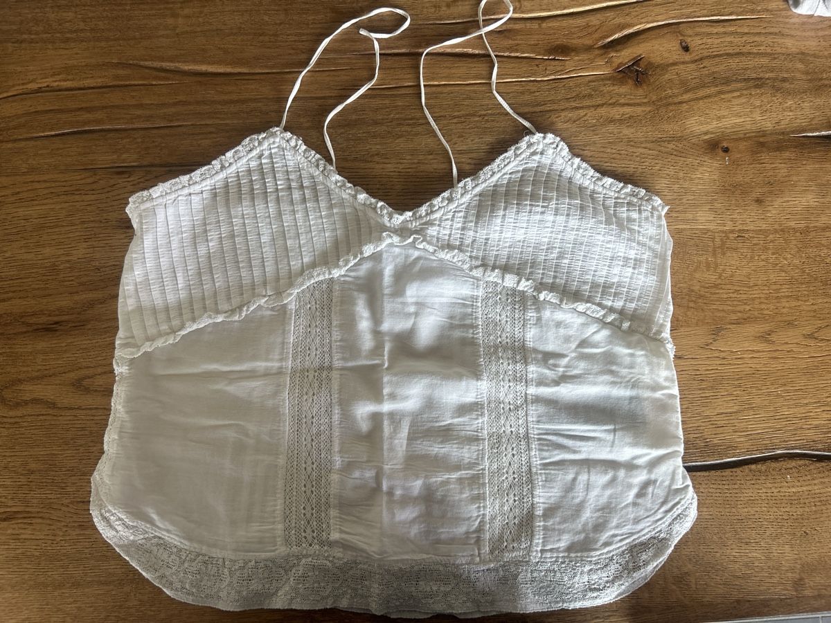 Zadig & Voltaire Top: ZADIG & VOLTAIRE Top blanc dentelle L  – Usato da St-Aubin-Sauges venduto da vildfr