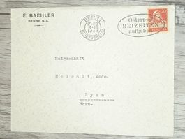 TR20 Enveloppe + Timbre Suisse 1929