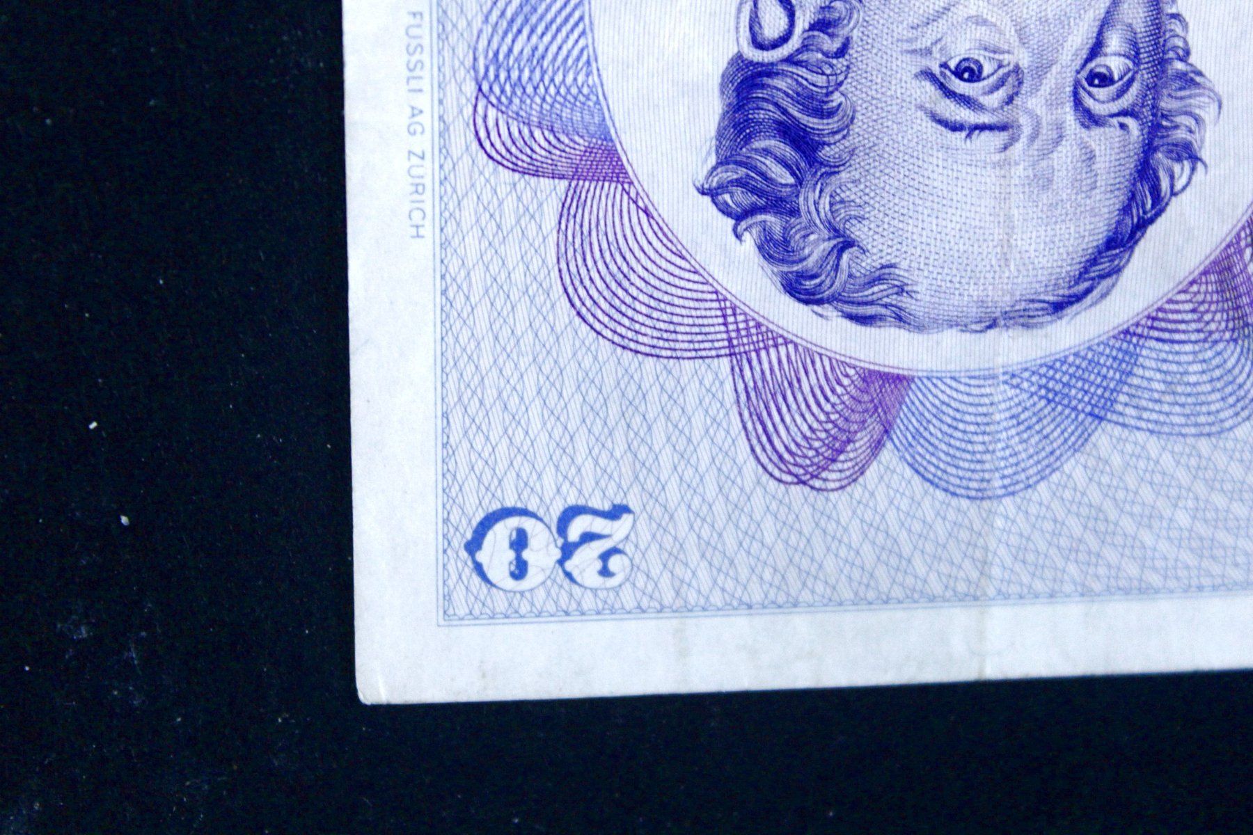 Banconote: Schweizerische Nationalbank, 1972, CHF 20.00, Dufour/Distel – Usato da Bern venduto da Vitaneuf 3