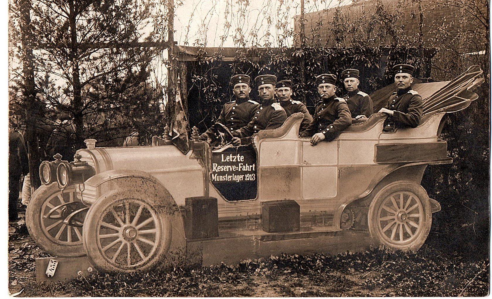 Cartoline postali: Ansichtskarte Militär Auto 1913 – Usato da Mörschwil venduto da antiksalon