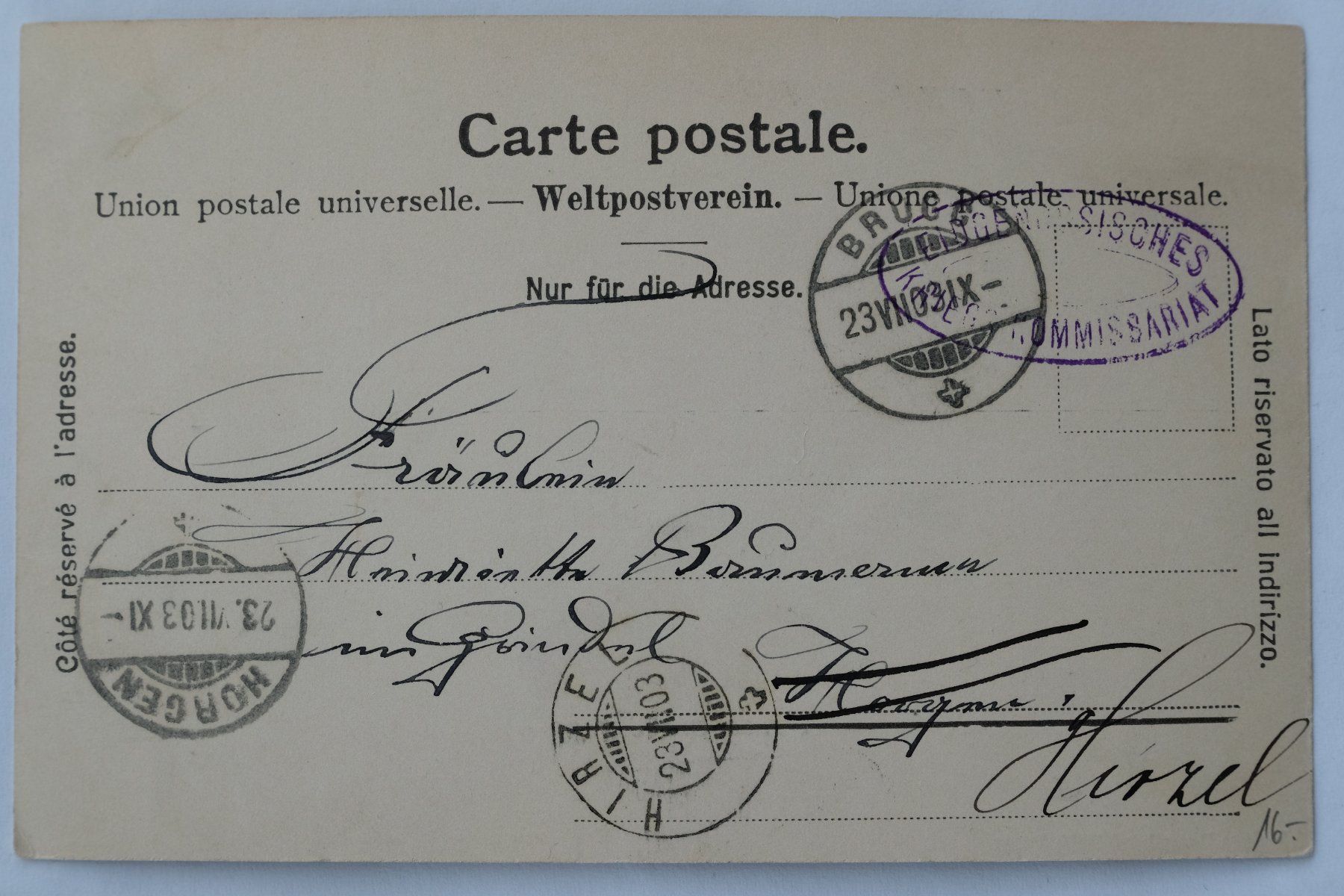 Cartoline postali: Ansichtskarte Brugg Kaserne 1903 – Usato da Ehrendingen venduto da nicoro50 1