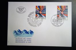 1992 FDC Schutz der Alpen