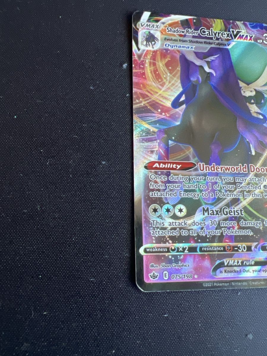 Pokémon Carte collezionabili: Shadow Rider Calyrex VMAX – Usato da Villmergen venduto da rob_n572 2