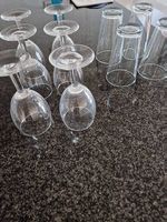 6 Weingläser & 6 Wassergläser — Top Zustand