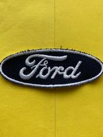 FORD  Automarke  Stoffaufnäher,  schwarz - weiss, 1 STÜCK !!