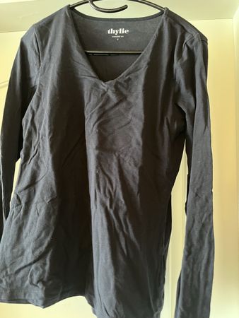 Langarmshirt Thylie dunkelblau Baumwolle Grösse M gebraucht