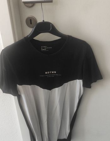 T-shirt homme FSBN noir/blanc taille S 