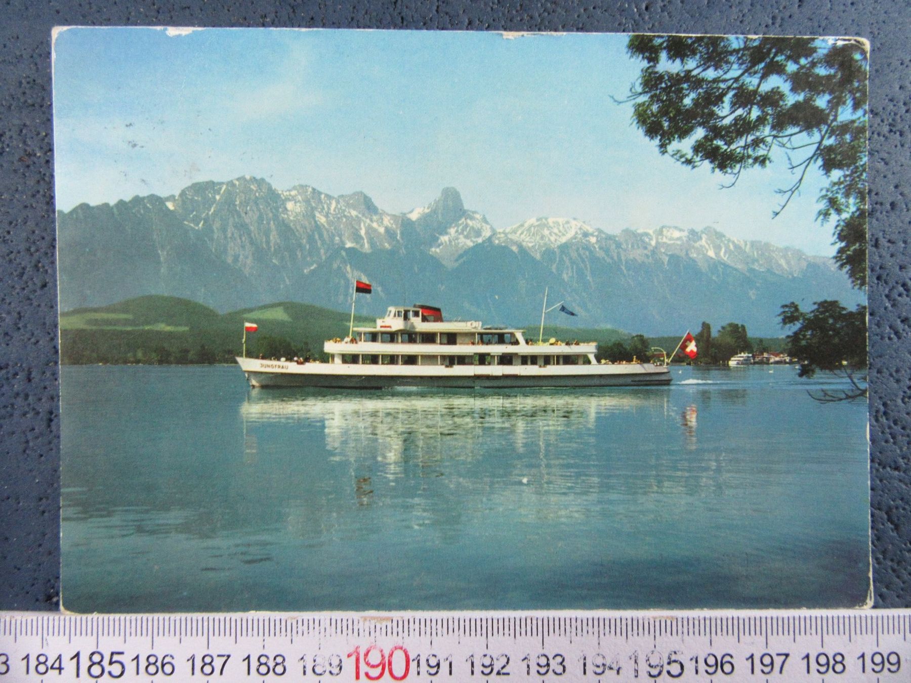 Ansichtskarten: INTERLAKEN THINERSEE BEO MS JUNGFRAU AK – Gebraucht aus Ettingen von Hausi4711