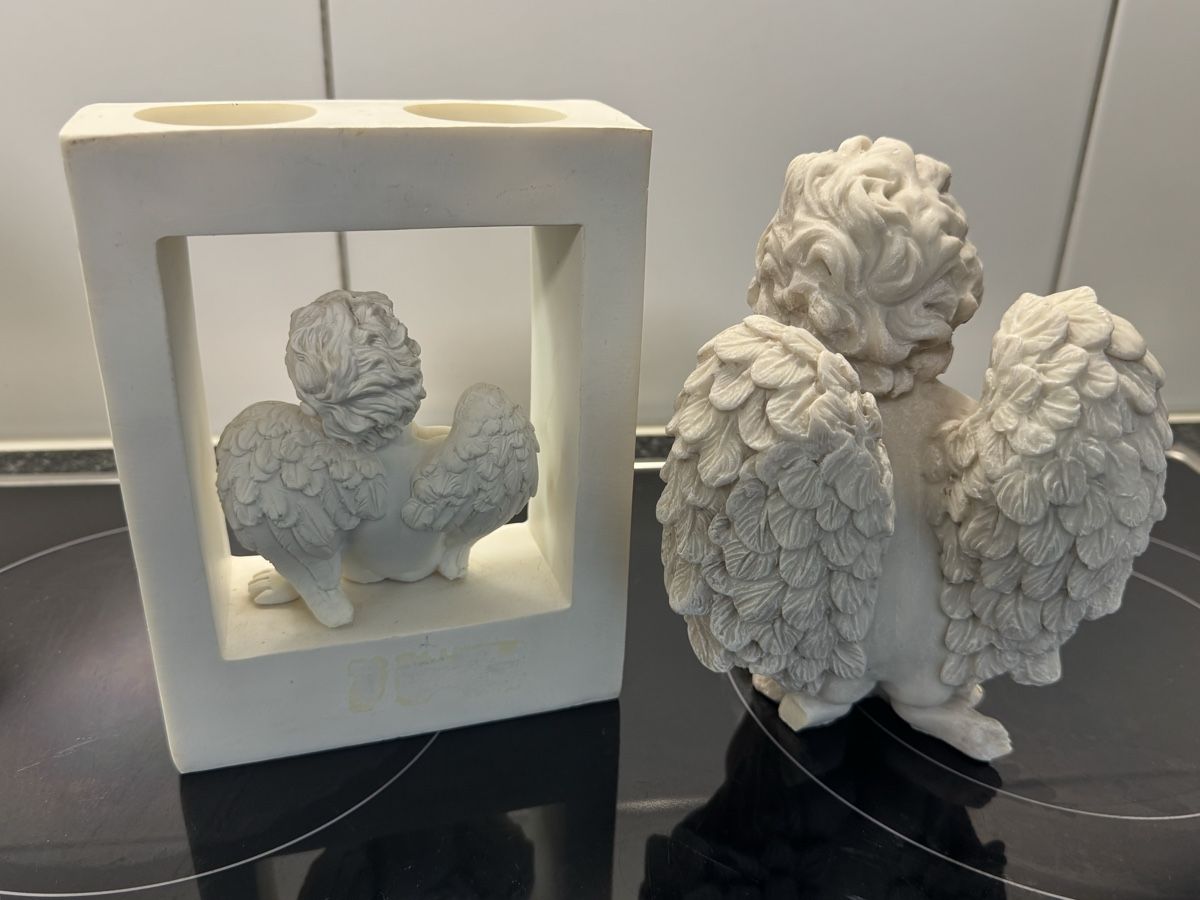 Tutte le decorazioni: 2 süsse Engel Kerzenhalter – Usato da Schwerzenbach venduto da schwerzi70 1