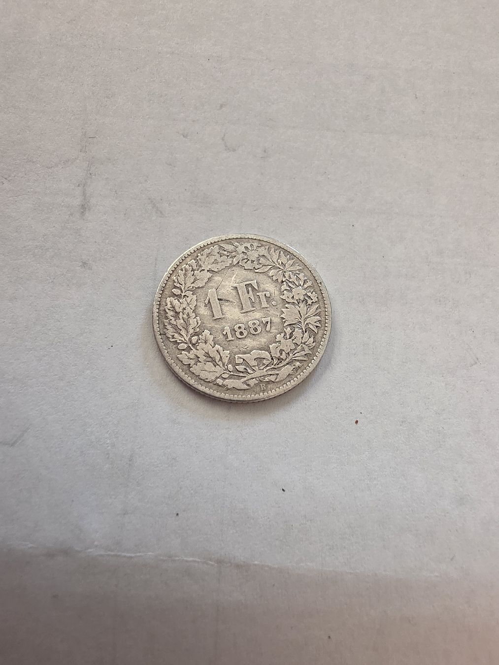 Toutes les monnaies: pièce argent 1chf 1887 – D'occasion à Fribourg par yan_z5fr