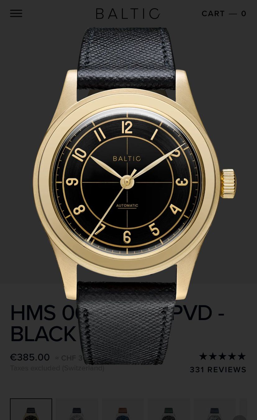 Baltic Orologi: Uhr Baltic HMS Collection, Automatic – Usato da Zürich venduto da Shokafhi 5