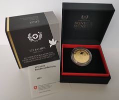 2023 Schweiz 175 Jahre Bundesverfassung 50 Fr. Gold Proof