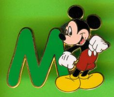 DISNEY  Alphabet   MICKEY  " M "