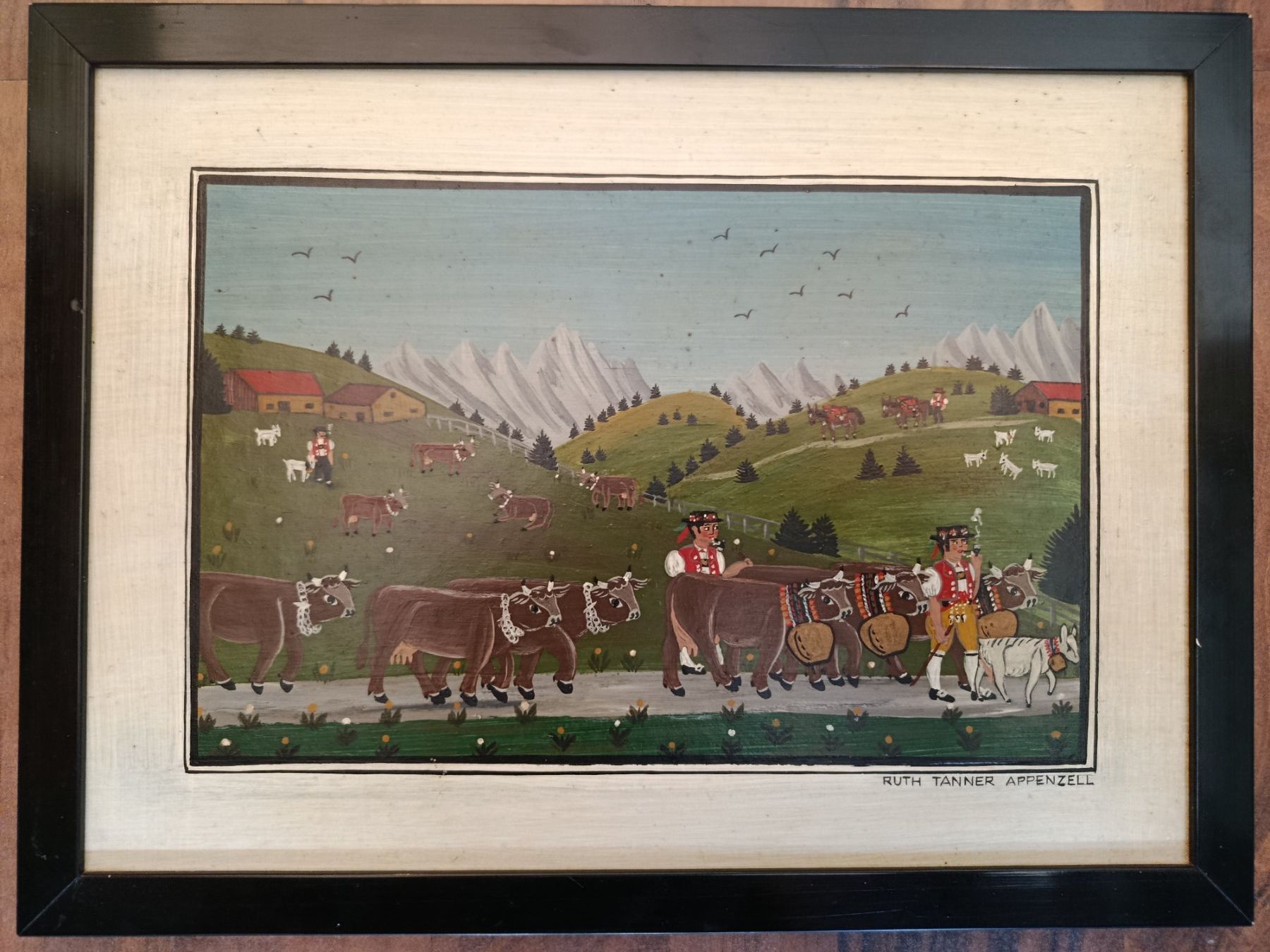 Dipinti: Ruth Tanner Appenzell Gemälde – Usato da Riehen venduto da twentymodern 1