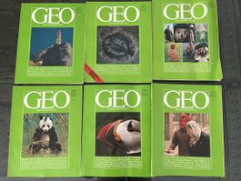 GEO Magazin Konvolut 6 Stk. Jahrgang 1981 guter Zustand