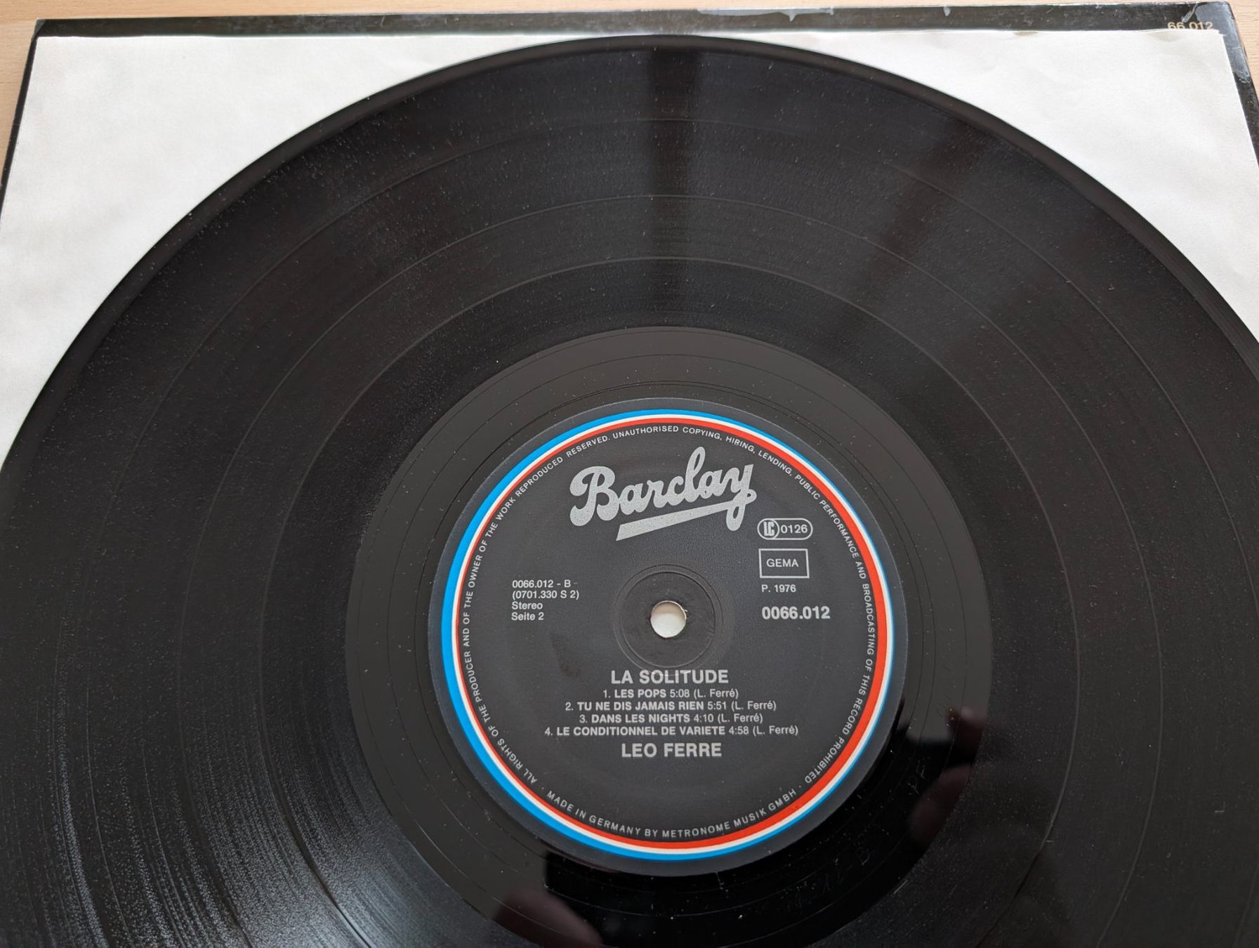 Dischi in vinile: Leo Ferre – La Solitude – Usato da Ebikon venduto da kisuM 6