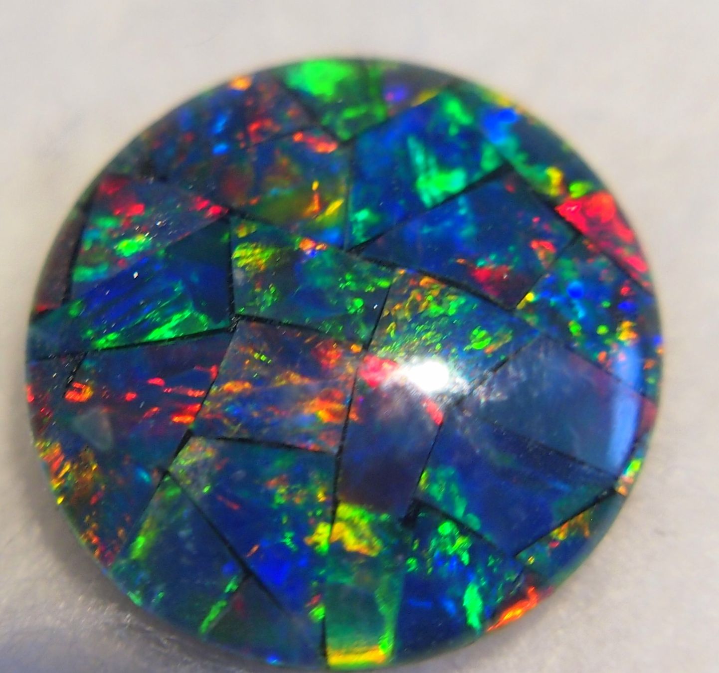 Pietre preziose: 11,7 CTS QUALITY STUNNING MOSAIK-OPAL AAA – Nuovo e nell'imballaggio originale da Reinach BL venduto da Marblue 6