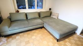 Ecksofa ausziehbar hellgrün Gebraucht Sofa