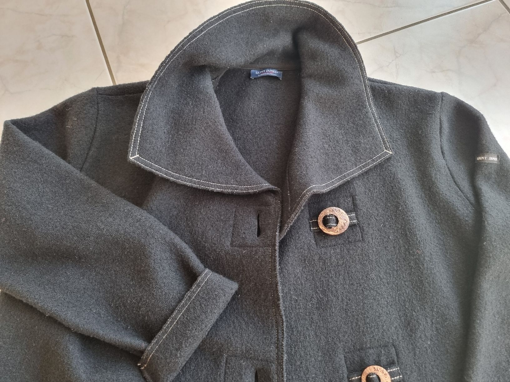 Saint James Giacche: Saint James Wool Jacket - Stylish Classic Outfit! – Usato da Rolle venduto da Groovytrain 1
