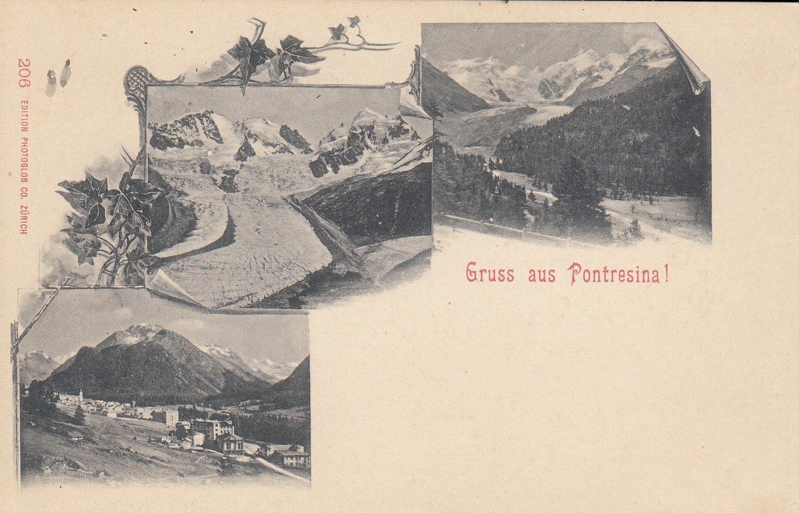 Cartoline postali: Pontresina   GR          ca. 1900 – Usato da Brig venduto da Valcards54