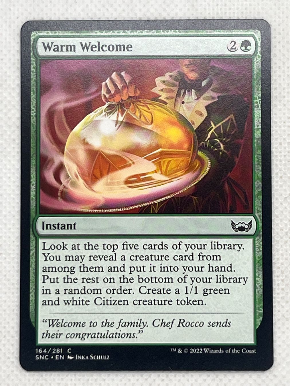 Magic The Gathering Cartes à collectionner: MTG Warm Welcome SNC 164 Englisch Common – D'occasion à Hinterkappelen par Kim1992