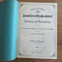 🐸 SCHWEIZERISCHES FAMILIEN WOCHENBLATT 6. JG. 1886 / 1887