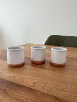 Kleine Sommer Blumentöpfe (3x) - weiss