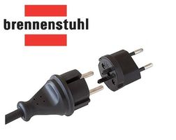 Brennenstuhl Fix Adapter DE auf CH schwarz 230V 2-polig