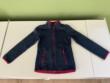 Warme Strick Fleecejacke Mädchen Gr. 122