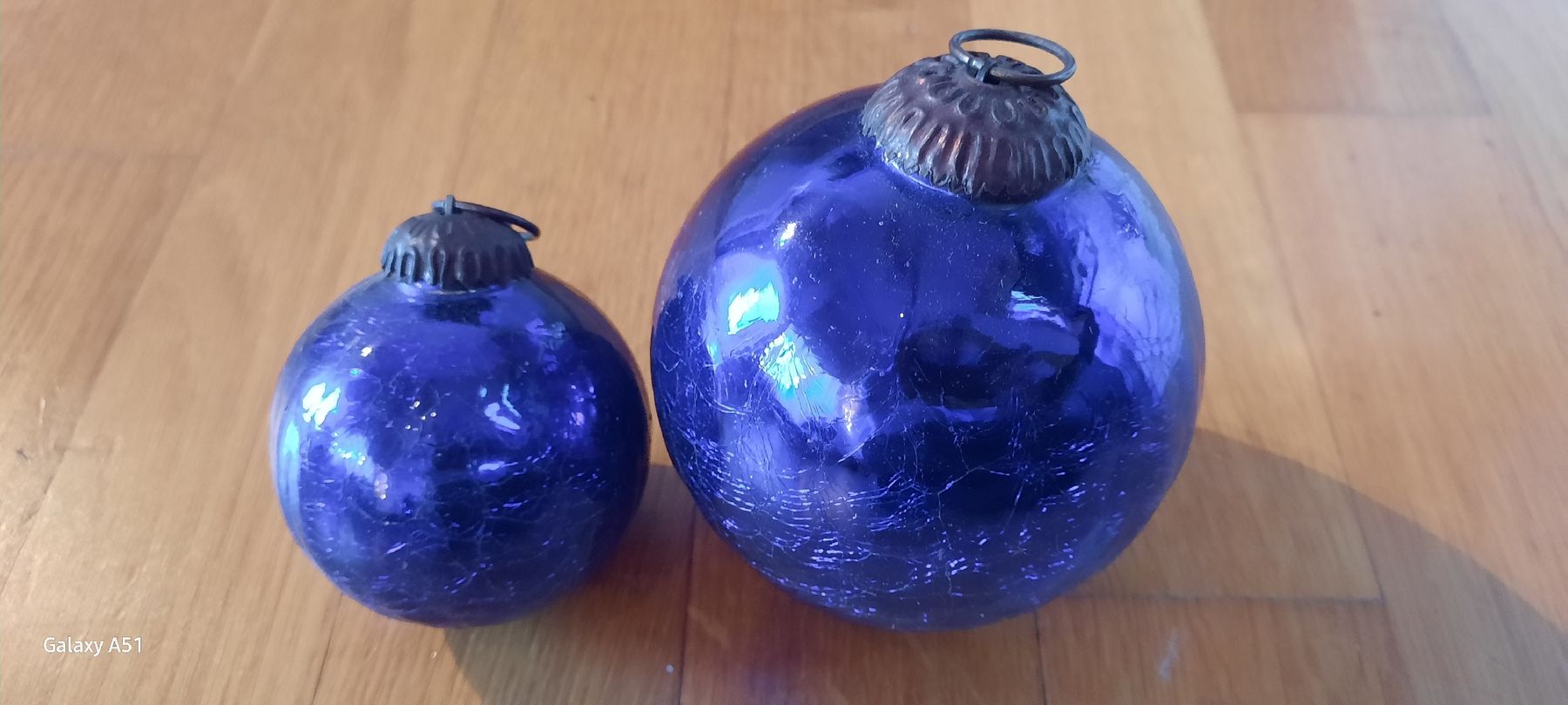 Alle Dekorationen: Weihnachtskugeln 2 Stk blau edel – Gebraucht aus Wädenswil von H2H_Secondhandshop 1