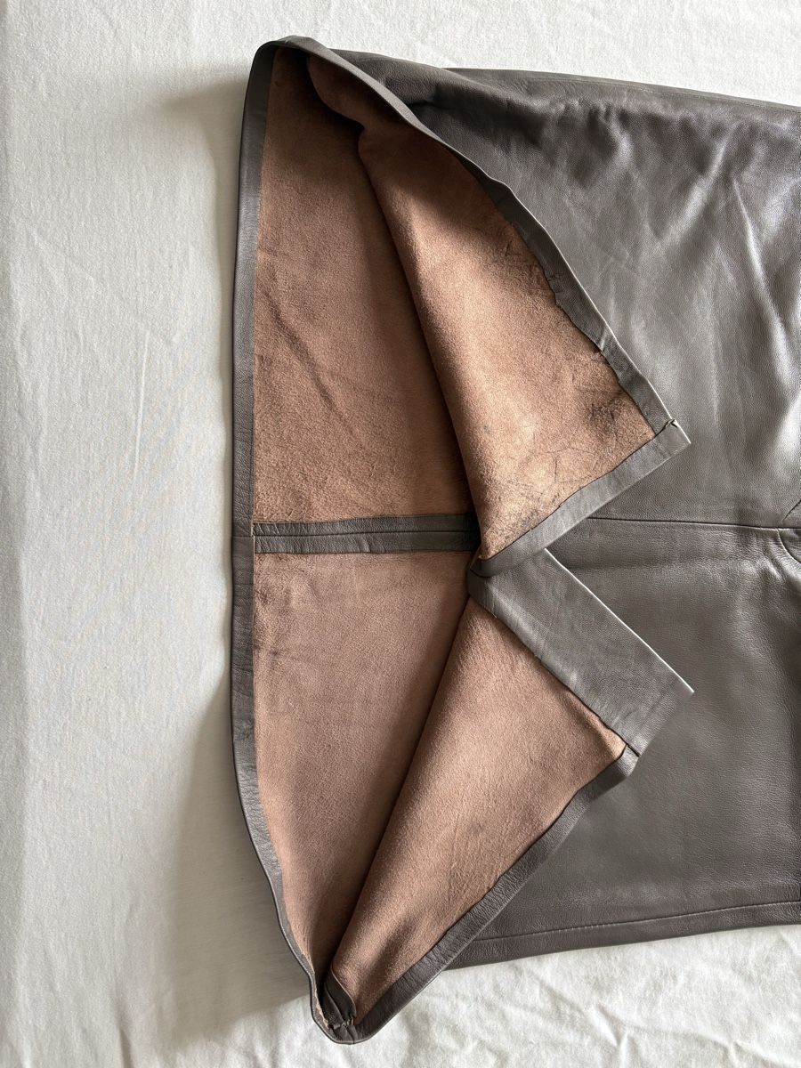 Gonne: Lederrock Beige/grau – Usato da Oensingen venduto da Chicotus 5